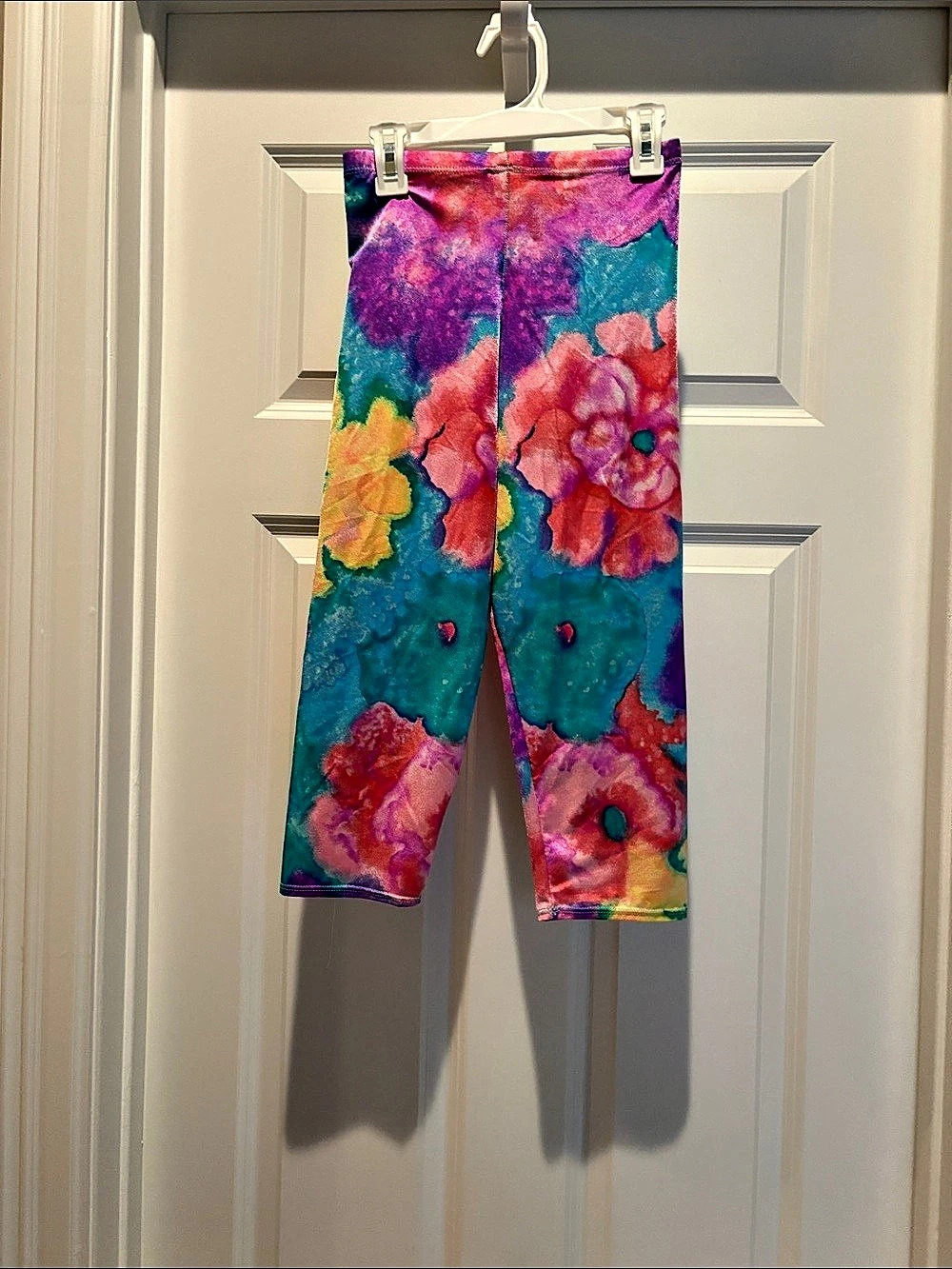 Kids Floral Leggings- Floral pattern